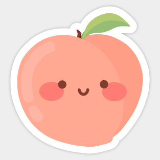 Happy peach Sticker